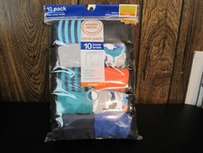 WONDER NATION 10 PACK BOY'S BOXER BRIEFS SIZE L 10-12 HUSKY--NEW