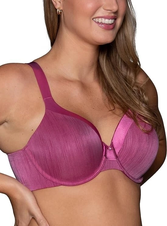 Sujetador con aros figura completa Vanity Fair Illumination 74338 Wild Berry 42DD NUEVO CON ETIQUETAS Foto 2 de 3