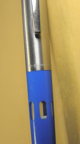 "Exzellenz" Vtg Blue/Chrome&CT W. Germany made c.1971's Fountain pen w/box - Picture 12 of 15