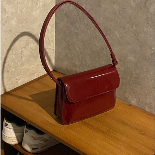 2024 Trend Square Purses Pure Color Crossbody Bags Underarm Bags Female - Picture 7 of 7