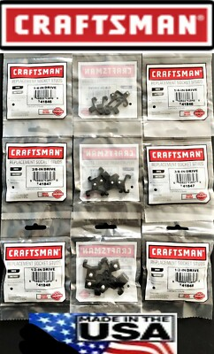 #ad 45 CRAFTSMAN 1 4quot; 3 8quot; 1 2quot; BLACK REPLACEMENT SOCKET STUDS RACK RAIL CLIPS USA $19.99
