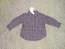 Ralph Lauren Baby Boys Plaid Long Sleeve Shirt - Size 9 Months - NWT