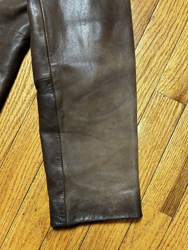VTG Eddie Bauer Leather Lamb Skin Distressed Leather Motorcycle Jacket Men’s M - Picture 7 of 10