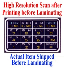 Accessory for: Casio Database DBC 610 Self-Adhesive Vinyl Keypad Image Decal