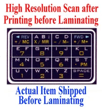 Accessory for: Casio Database DBC 610 Self-Adhesive Vinyl Keypad Image Decal