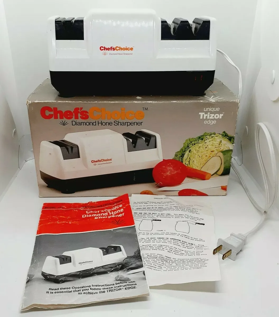 Chef's Choice Diamond Hone Knife Sharpener Model 100 Made in USA 3 Step  System
