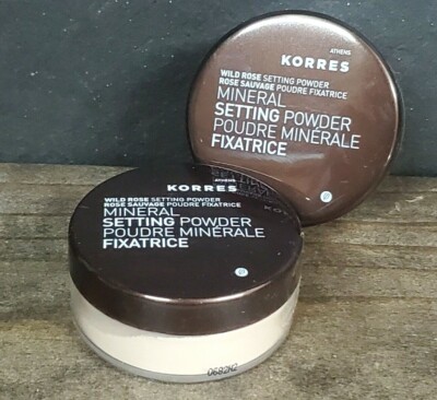 2X Korres Wild Rose Mineral Setting Powder ~ 0.29 oz 8.5g SEALED