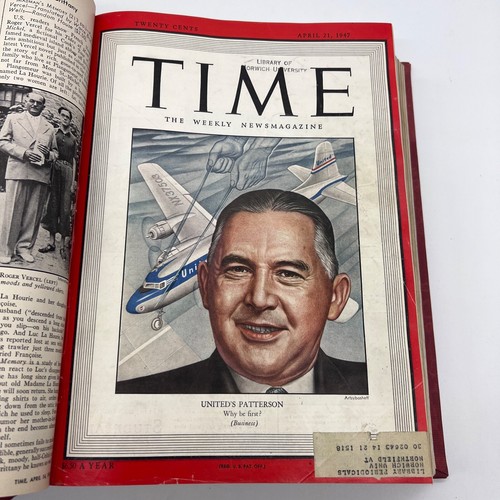 1947 Time Magazine Red Bound Ghandi Chen Li-Fu Derocher Eisenhower V49 Apr-June - Picture 11 of 18
