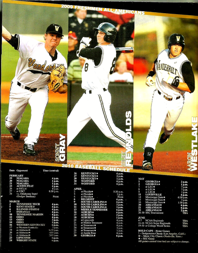 2010 Vanderbilt Commodores Baseball Media Guide - Picture 2 of 2