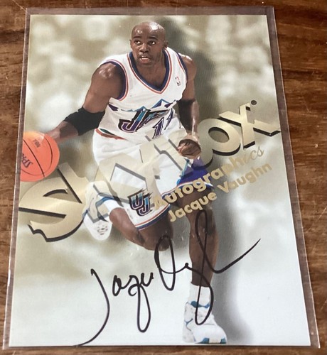 Jacque Vaughn original signed Autogrammkarte 1998-99 Skybox Premium - Bild 3 von 4