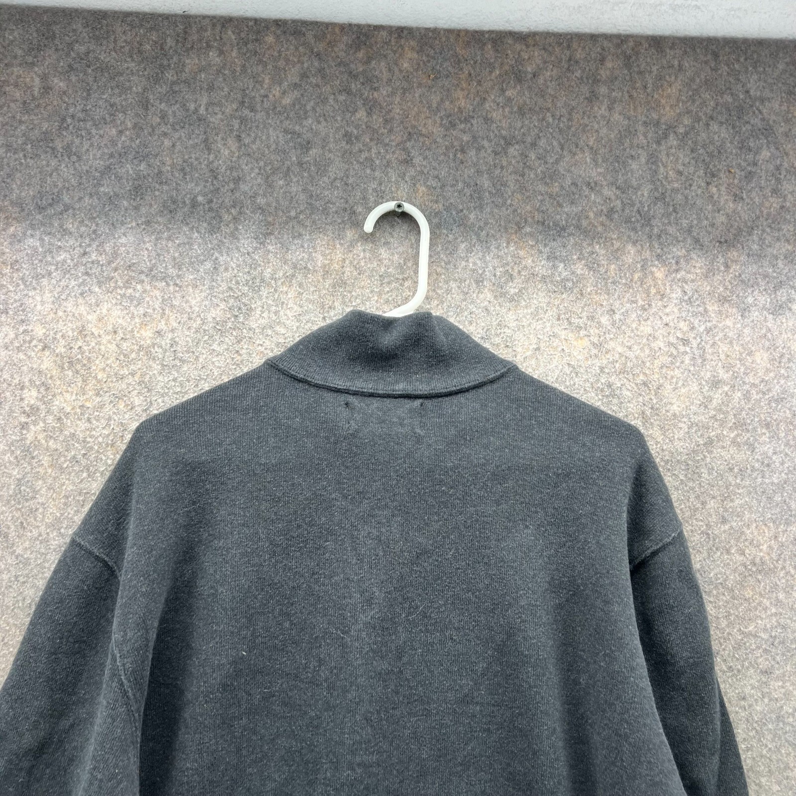 Polo Ralph Lauren maglione uomo XL grigio erica pullover quarto zip giacca pony