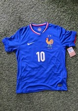 NIKE FRANCE FFF Kylian Mbappe #10 2024/2025 Home Jersey Euro 2024 Mens  Medium