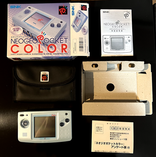 CONSOLE NEO GEO Pocket Color SNK noir carbone Pachislot Alze Dekahel en