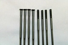 BLACK STRAIGHT PULL Double butted 14g (2.0/1.7) bicycle spokes w/o nipples