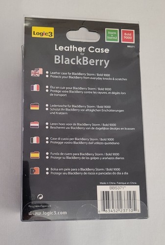 Funda de cuero Logic 3 para Blackberry (Storm & Storm 2, Bold 9000) - Imagen 2 de 4