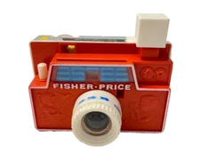 Fisher Price 1968 Changeable Picture Disc Toy Camera w/ 3 Discs