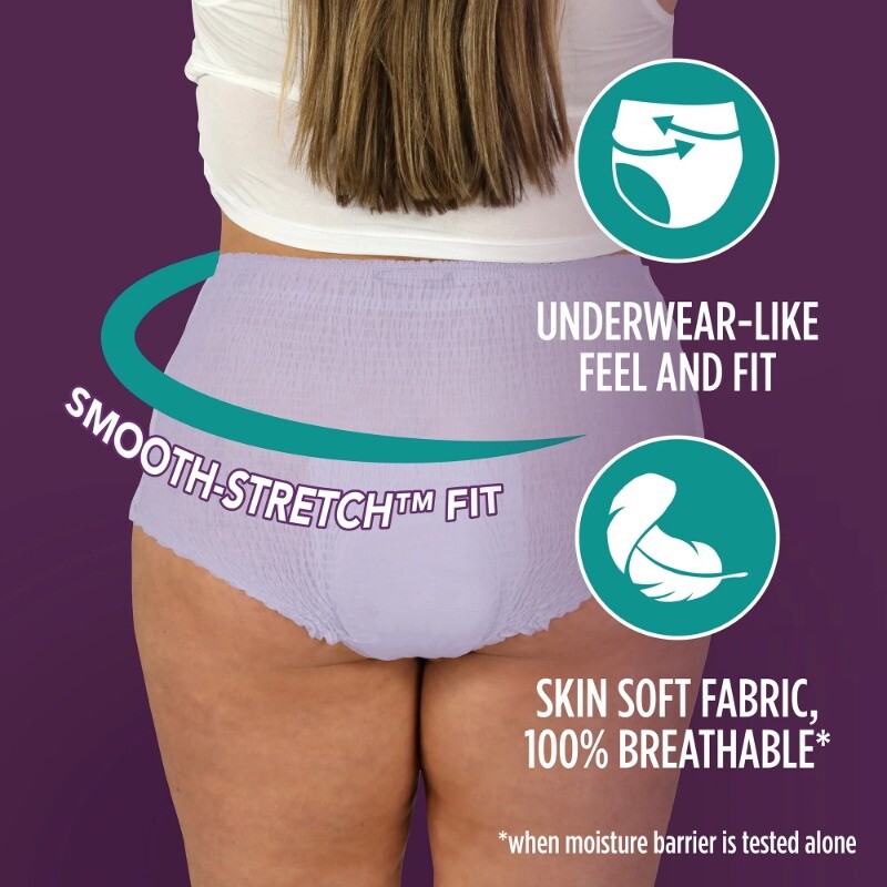 Assurance Women's Incontinence & Postpartum Underwear, Large,Overnight (16Count)