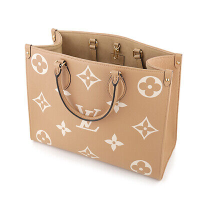 Louis Vuitton Onthego MM Tote Bag M45982 Arizona Beige Hand 