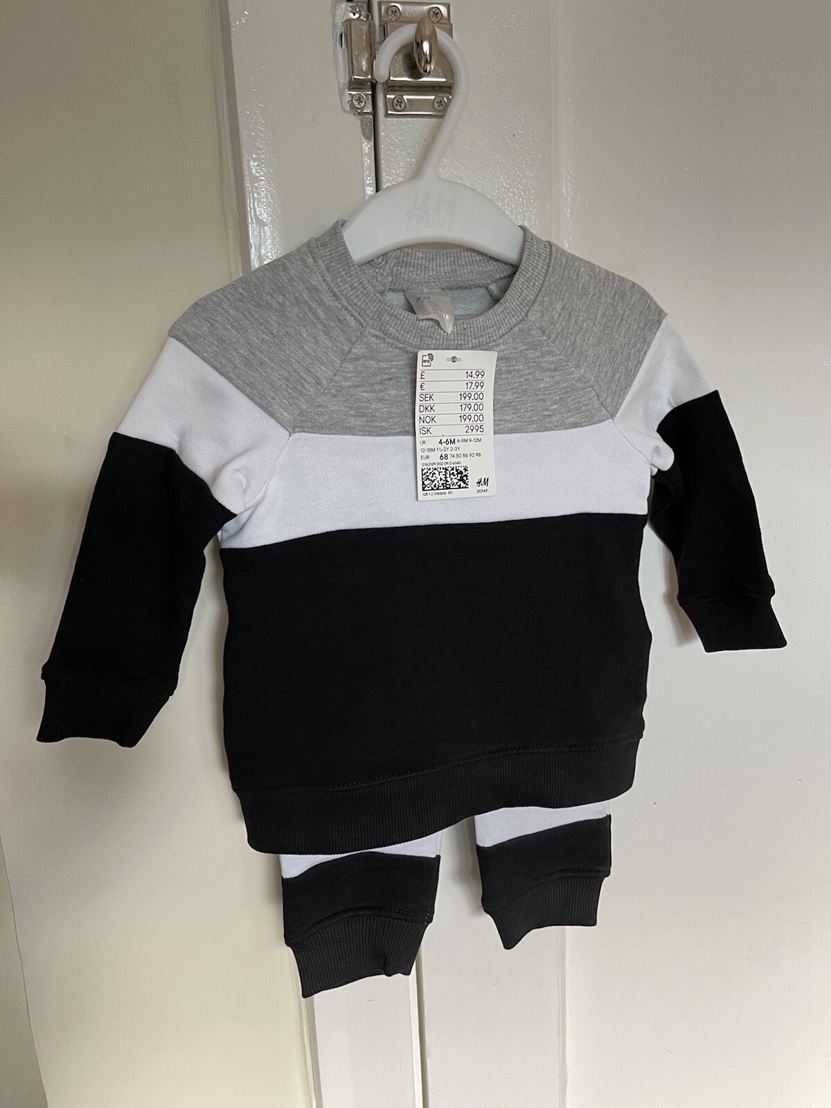 H&M Baby Boy Top And Joggers Matching Outfit  - BNWT  4-6 Months thumbnail 3