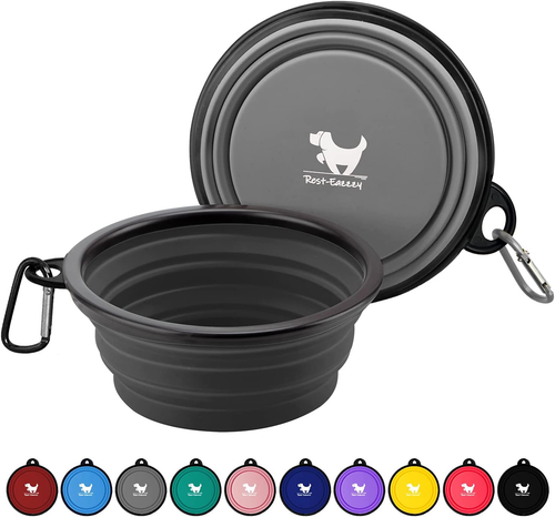 Collapsible Dog Bowls for Travel, 2-Pack Dog Portable Water Bowl for Dogs Cats P
