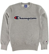 Kids Champion Sweatshirt - Grey Melange w. Logo large