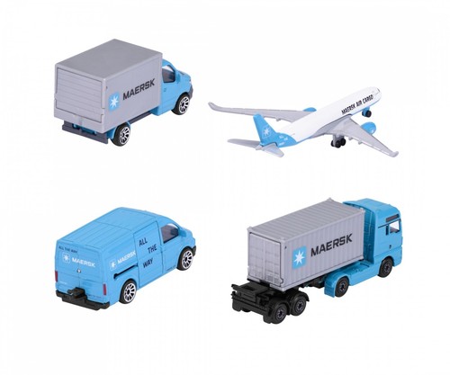 MAJORETTE · MAERSK LOGISTICS 4-VEHICLE GIFTPACK · BRAND NEW & SEALED - Picture 10 of 13