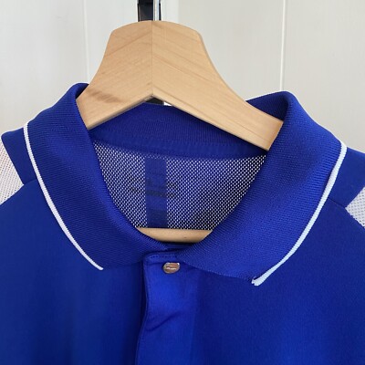 Ralph Lauren RLX Blue Activewear S/S Polo Shirt Kemper Lakes Golf Club Men Large