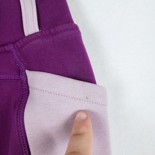 Belle & Bow Equestrian Purple Leggings Breeches Girls 12 Fleece-Lined Pockets - Picture 10 of 12