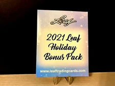 2021 Leaf Holiday Bonus Pack Guaranteed Auto Rookie or 1/1 Print Plate FREE SHIP
