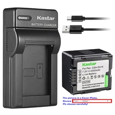 Kastar Battery Slim Charger for Panasonic CGR-DU14 CGA-DU14 CGA-DU06 CGA-DU06
