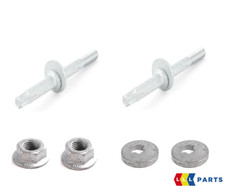 NEW GENUINE BMW ECCENTRIC BOLT ECCETRIC FLAT WASHER AND SELF LOCKING NUT SET
