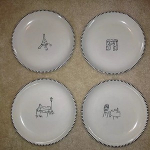 Pottery Barn Paris Plates Microwave Dishwasher Safe Made In China