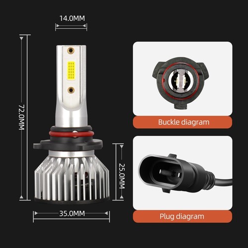 For Honda Cr-V CRV 2015 2016 2017 2018 2019 LED Headlight Hi/Lo+ Fog Light Bulbs - Bild 11 von 12