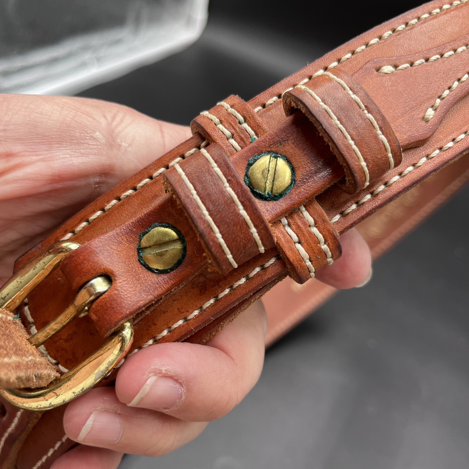 CIRCLE Y of YOAKUM Belt Size 36 Ranger Western Hand Made Leather eBay