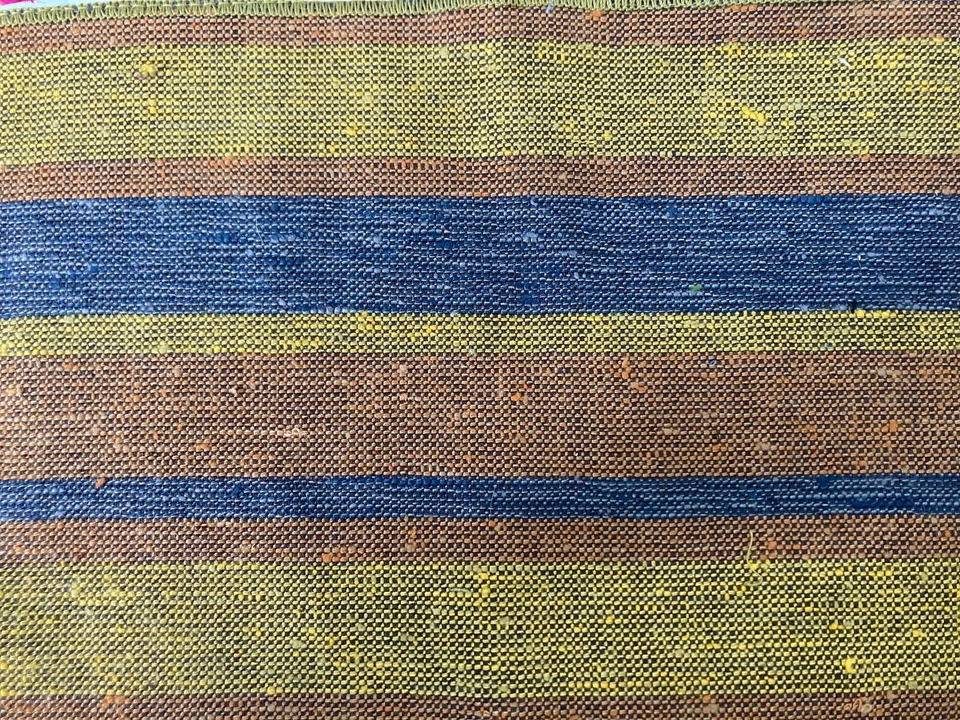 4  Upholstery Fabric Samples - Texture Stripes Brocade - Image 3 of 4