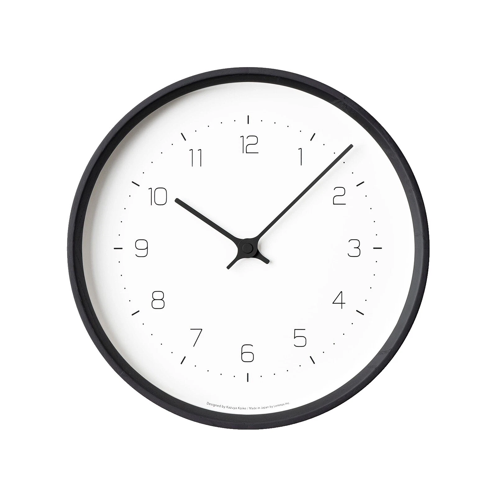 Relojes de pared negro de madera