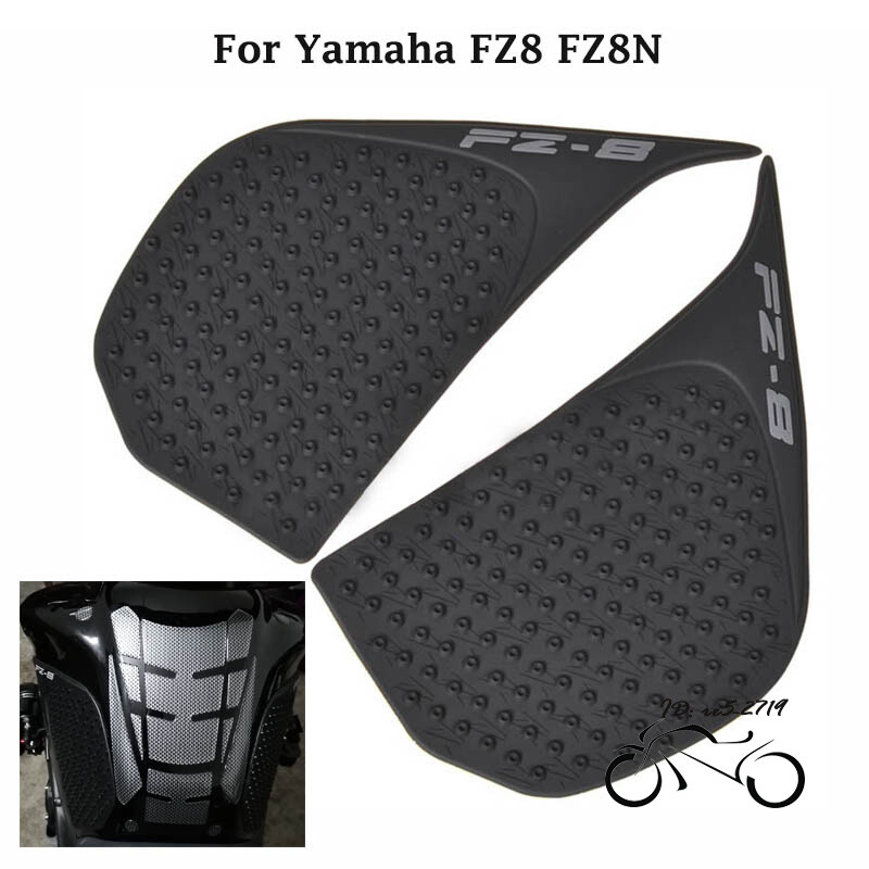 For Yamaha FZ8 FZ8N Motorcycle Tank Traction Pads Anti-slip Side