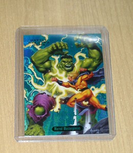 2016 Marvel Masterpieces Jusko Battle Spectra GEMS Hulk vs Sentry BS-12 35/99