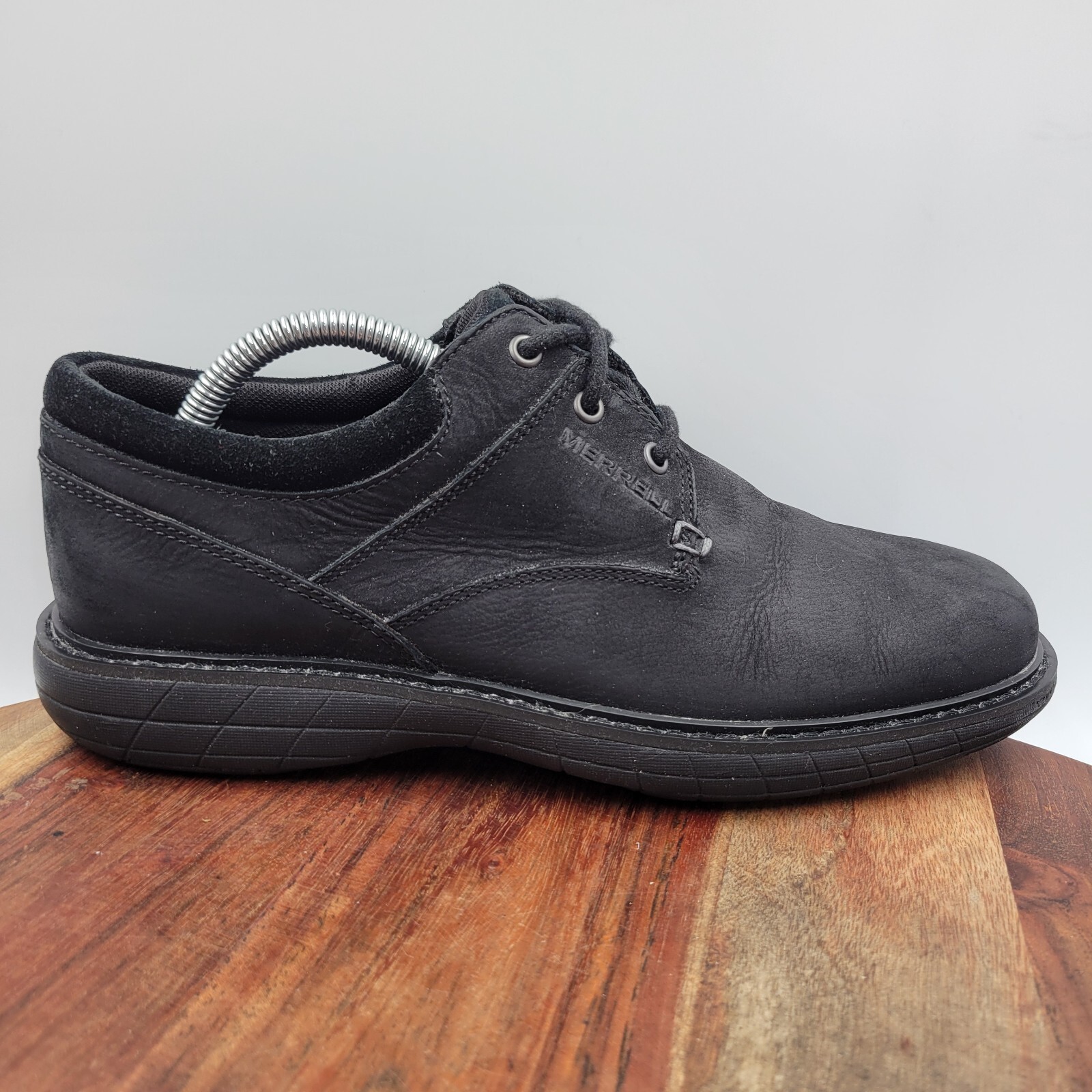 Merrell World Vue Scarpe Uomo 8 Nero Pelle Nabuk Sneakers Comode da Passeggio