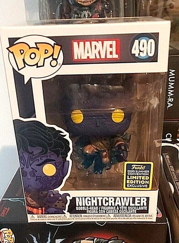 Funko Pop! Nightcrawler #490 2020 Convención de Verano LE. Enviado en Protector Pop