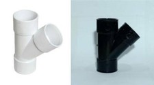 32mm 40mm 50mm Solvent Waste Pipe & Fittings Black / White Drain Pipe Plumbing