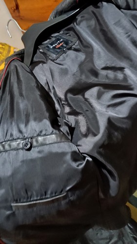 Politix Leather Jacket in Black colour size M W/ Original Receipt Myers RRP $699 - Picture 14 of 16