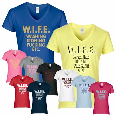 WIFE Frau Fun Party Liebe Ehe CrazyShirt Damen Shirt