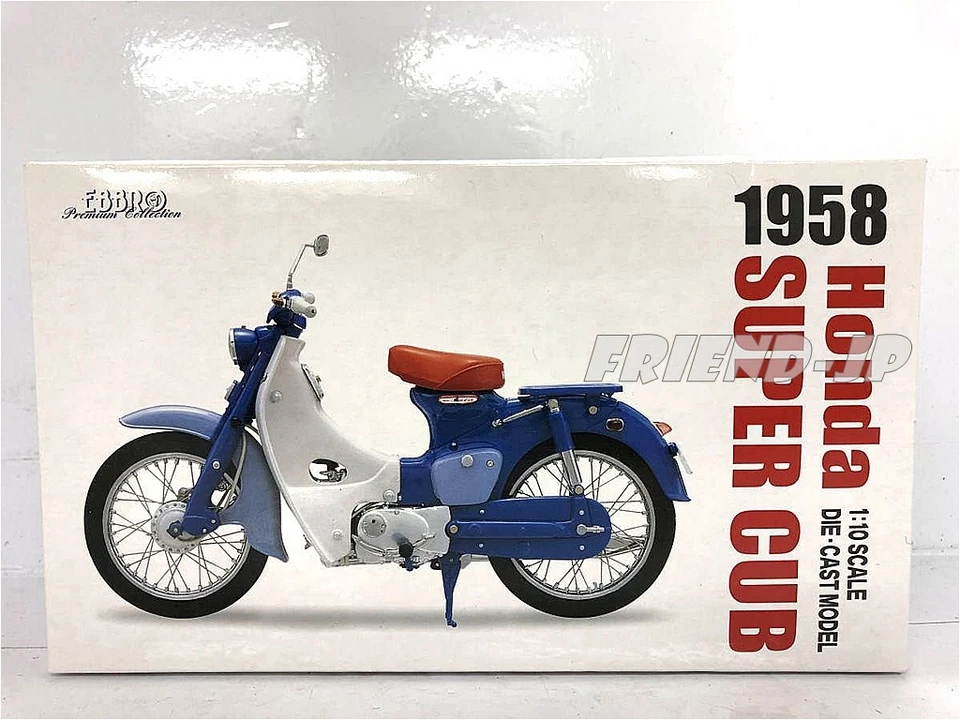 EBBRO 1/10 Scale Honda SUPER CUB 1958 Blue w/Original Box - Image 2 of 4