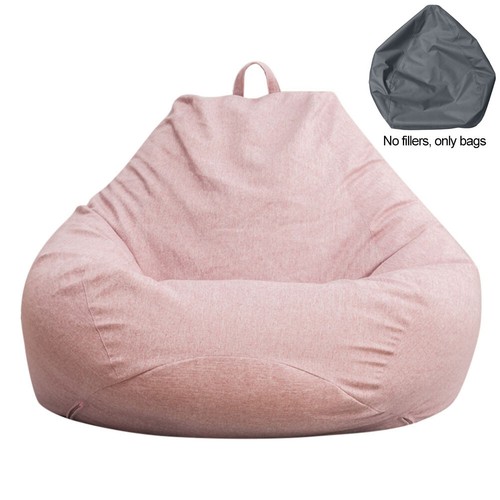 Bean Bag Chair Sofa Couch Cover Indoor Outdoor Lazy Lounger for Kids Adult PINK - Picture 2 of 7