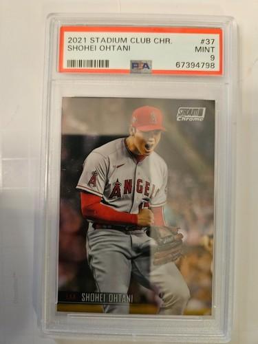 2021 Stadium Club Chrome Shohei Ohtani #37 Los Angles Angels  PSA 9