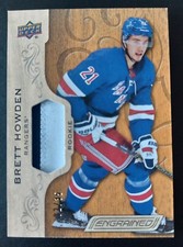 2018-19 UD Engrained Brett Howden RC #59. Serial #02/35 Memorabilia New York 
