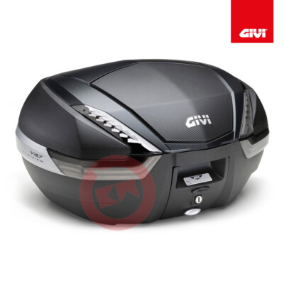 GIVI V47NNT 47L MONOKEY COVER CARBON MOTORCYCLE TOP CASE TOP CASE REAR SUITCASE