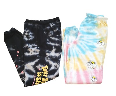 Pair BSR By Samii Ryan Womens S Jogger Sweat Pant Tie Dye