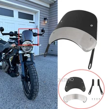 Universal Motorcycle Front Headlight Windshield Windscreen Screen Deflector US
